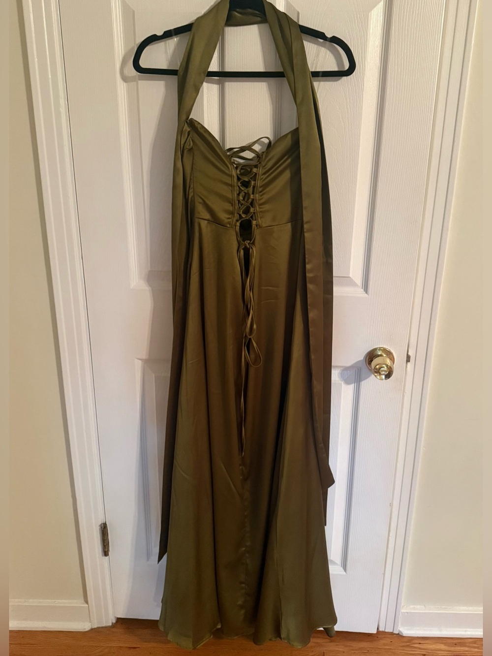 Babyboo Morven Maxi Dress - Deep Olive - Picture 4 of 6
